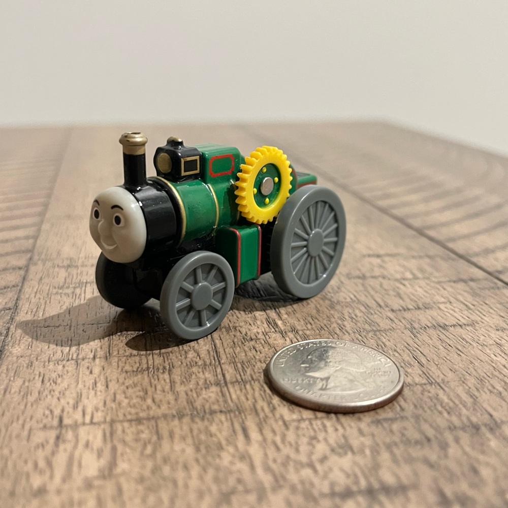 Diecast Trevor Train from Thomas Trains Take N Play or Take Along Railway 2002
